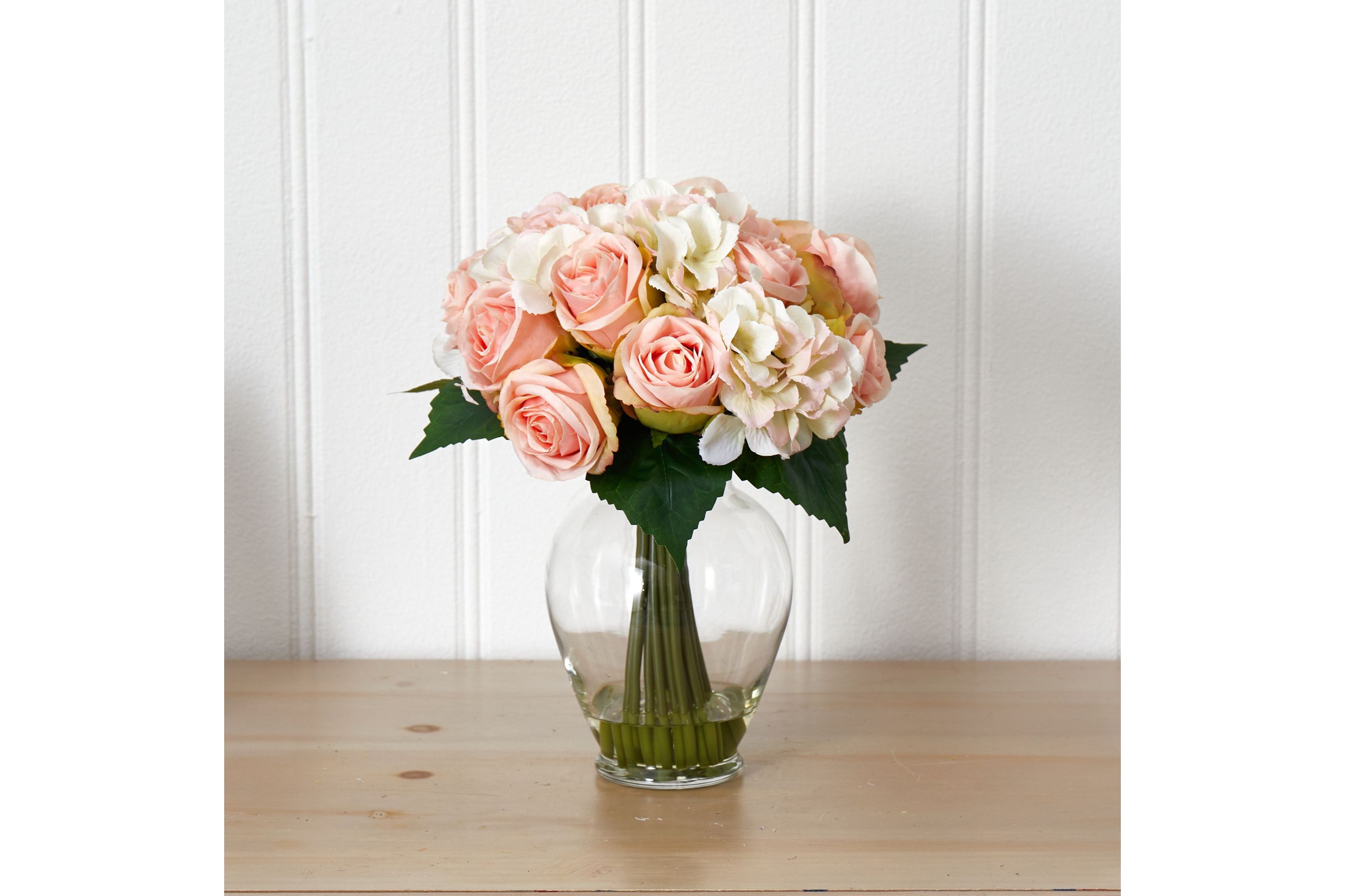 Rose and Hydrangea Bouquet Artificial Arrangement