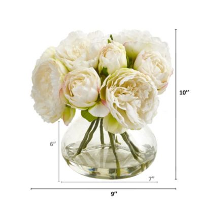 Peony Artificial Arrangement in Vase