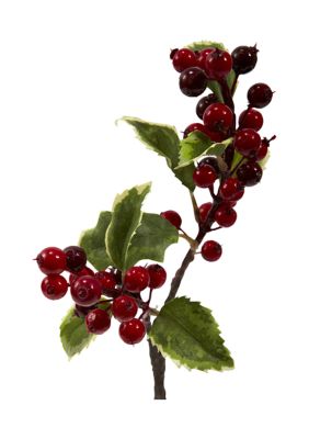 16in. Holly Berry Artificial Flower Set of 6