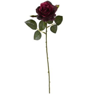 Nearly Natural 18-Inch Rose Artificial Flower (Set of 24), Red