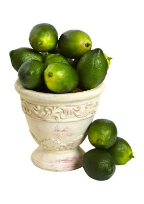 Nearly Natural Faux Limes - Set of 12, Green