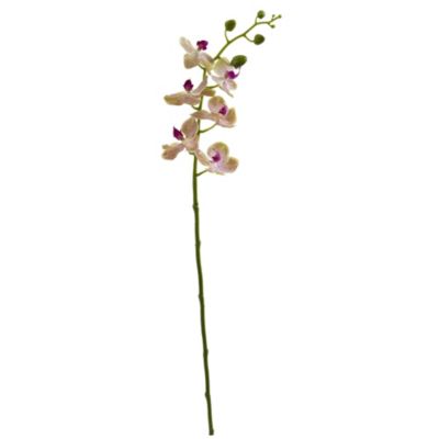 Nearly Natural 29-Inch Phalaenopsis Orchid Artificial Flower (Set of 4)