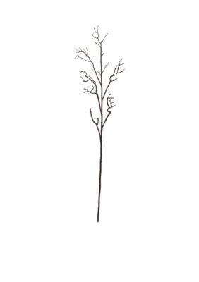 Nearly Natural Deadwood Stem Artificial Flower Stem, Set of 6, Black