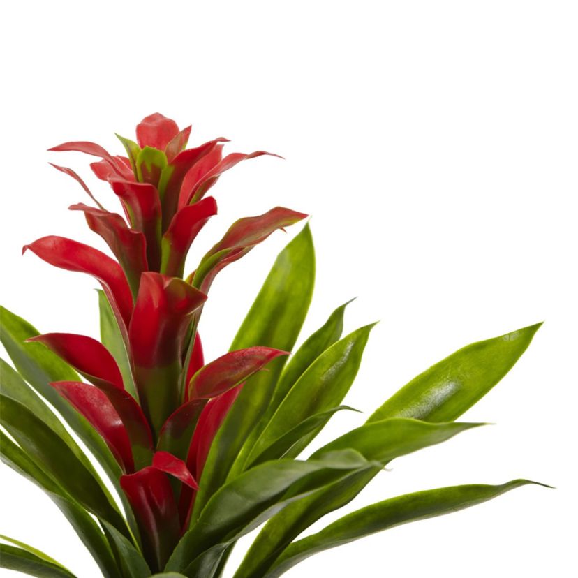15-Inch Bromeliad Artificial Flower (Set of 4)