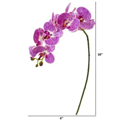 30-Inch Phalaenopsis Orchid Artificial Flower (Set of 6)