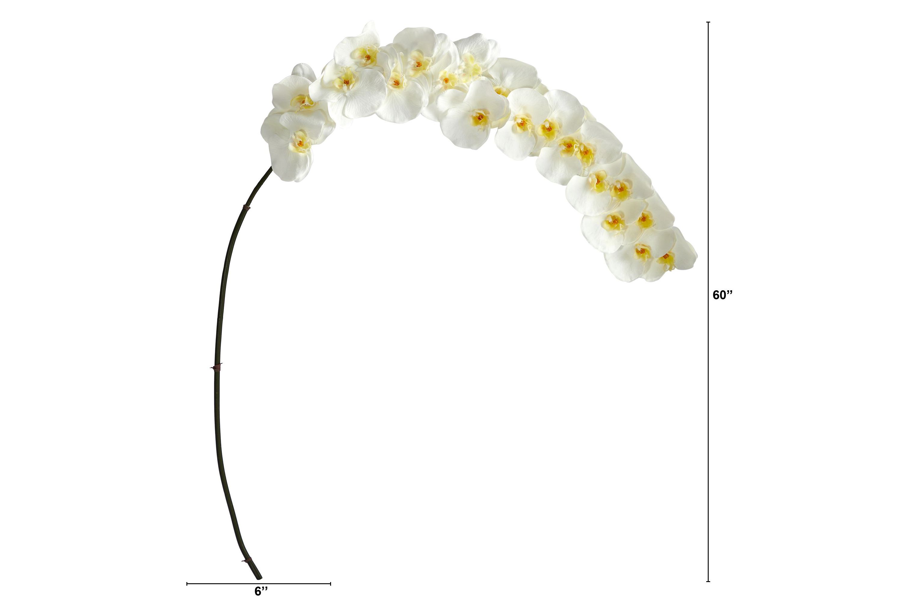 5-Foot Large Phalaenopsis Orchid Artificial Flower (Set of 2)