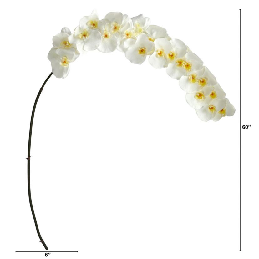 5-Foot Large Phalaenopsis Orchid Artificial Flower (Set of 2)