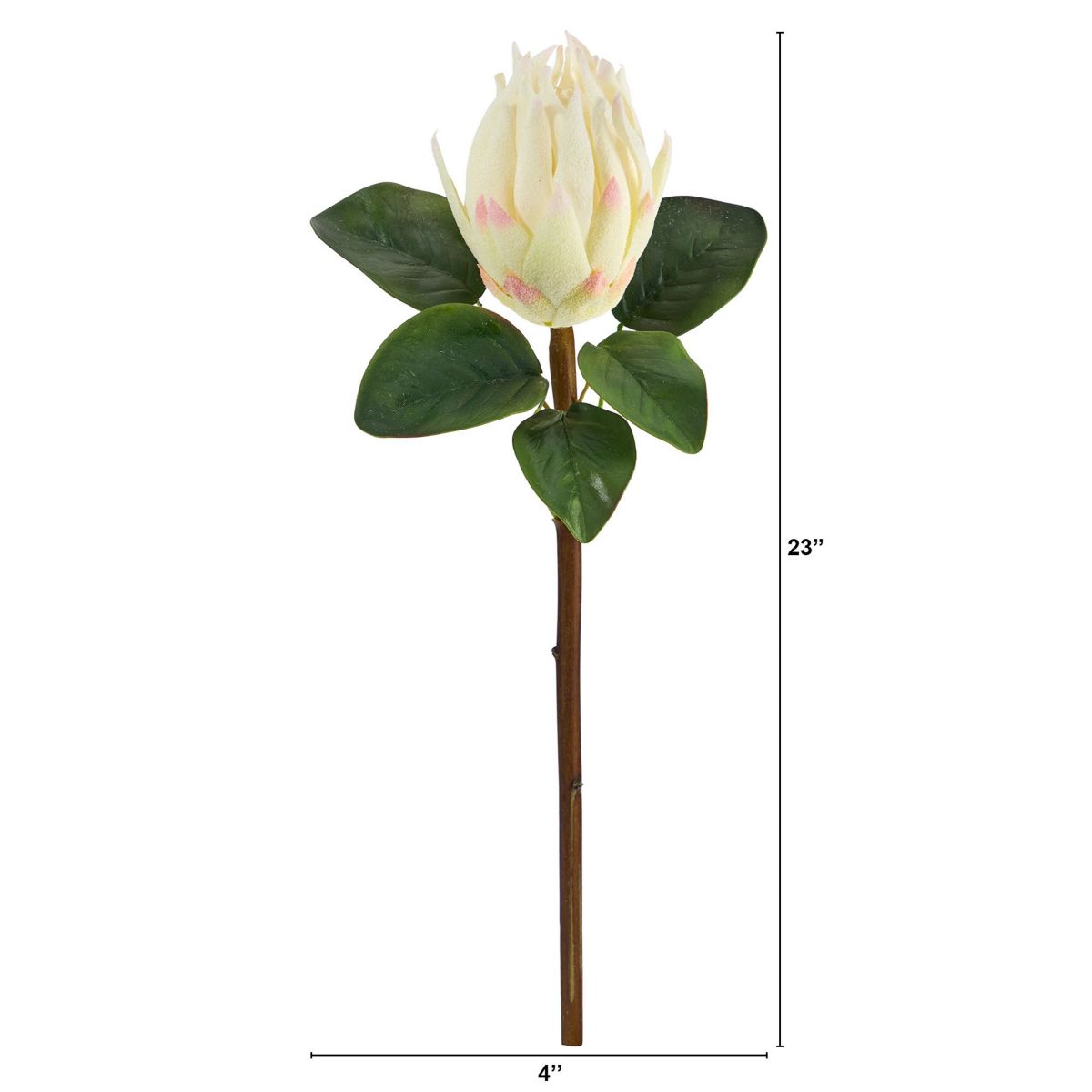 23-Inch King Protea Artificial Flower (Set of 4)