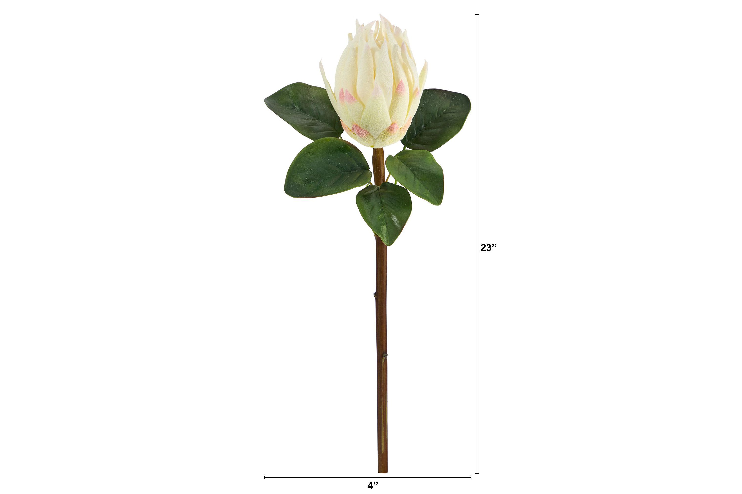 23-Inch King Protea Artificial Flower (Set of 4)
