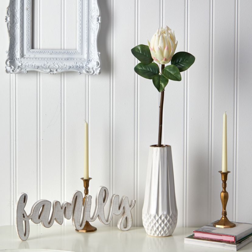 23-Inch King Protea Artificial Flower (Set of 4)