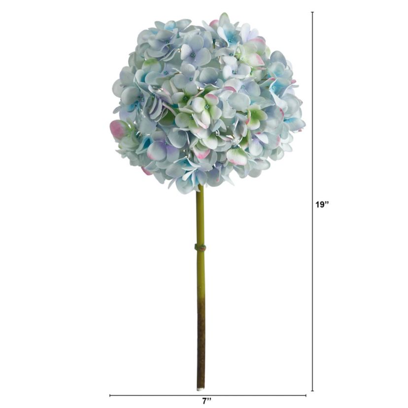 19-Inch Hydrangea Artificial Flower (Set of 3)