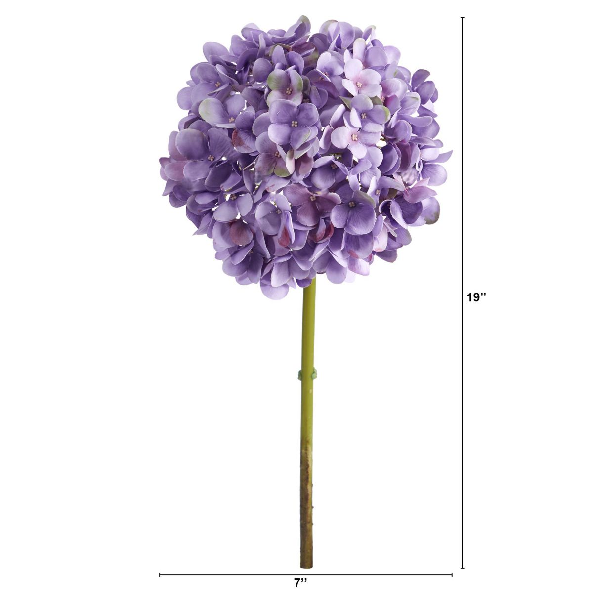 19-Inch Hydrangea Artificial Flower (Set of 3)