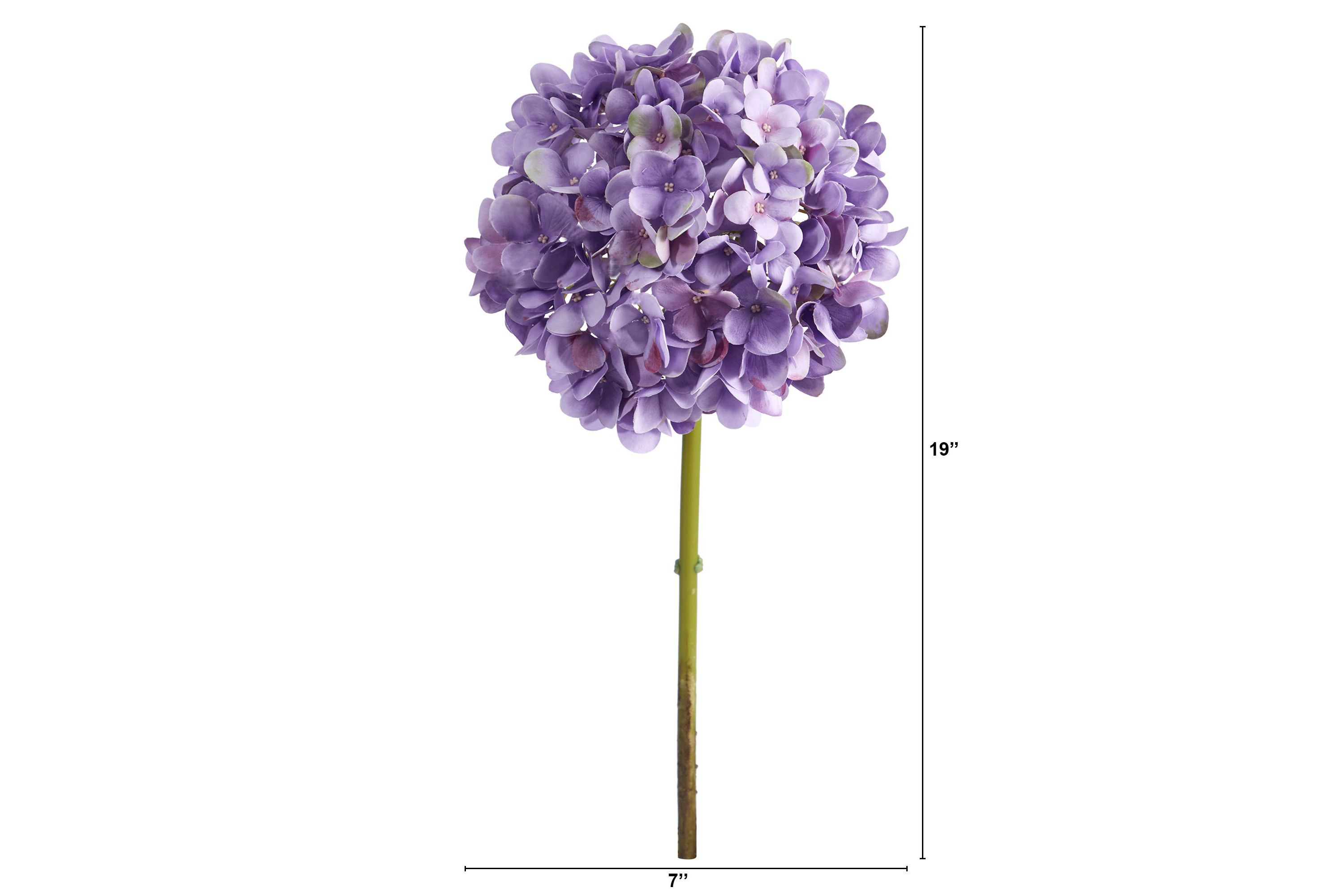 19-Inch Hydrangea Artificial Flower (Set of 3)