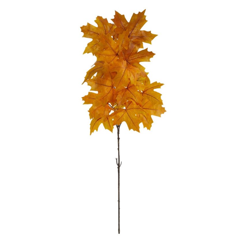 38-Inch Autumn Maple Leaf Artificial Flower (Set of 6)
