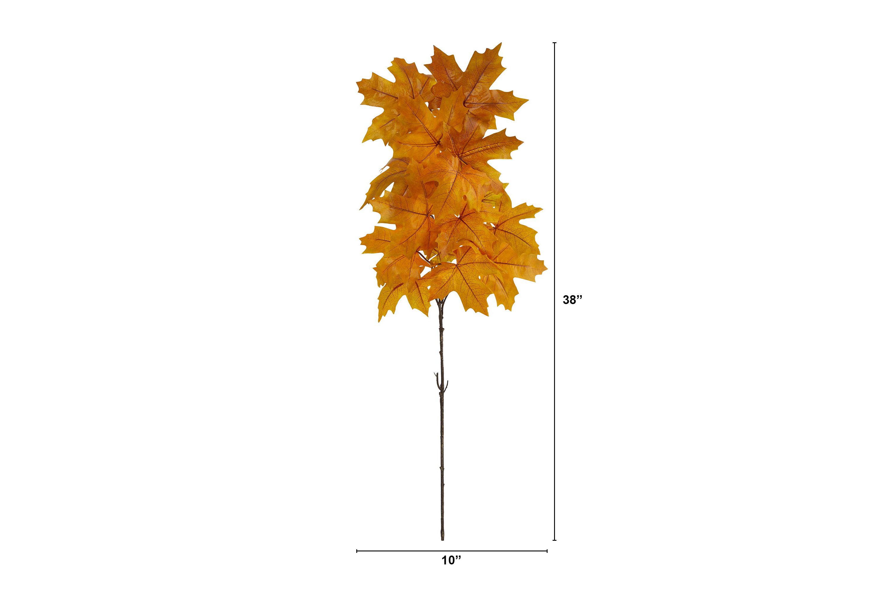 38-Inch Autumn Maple Leaf Artificial Flower (Set of 6)