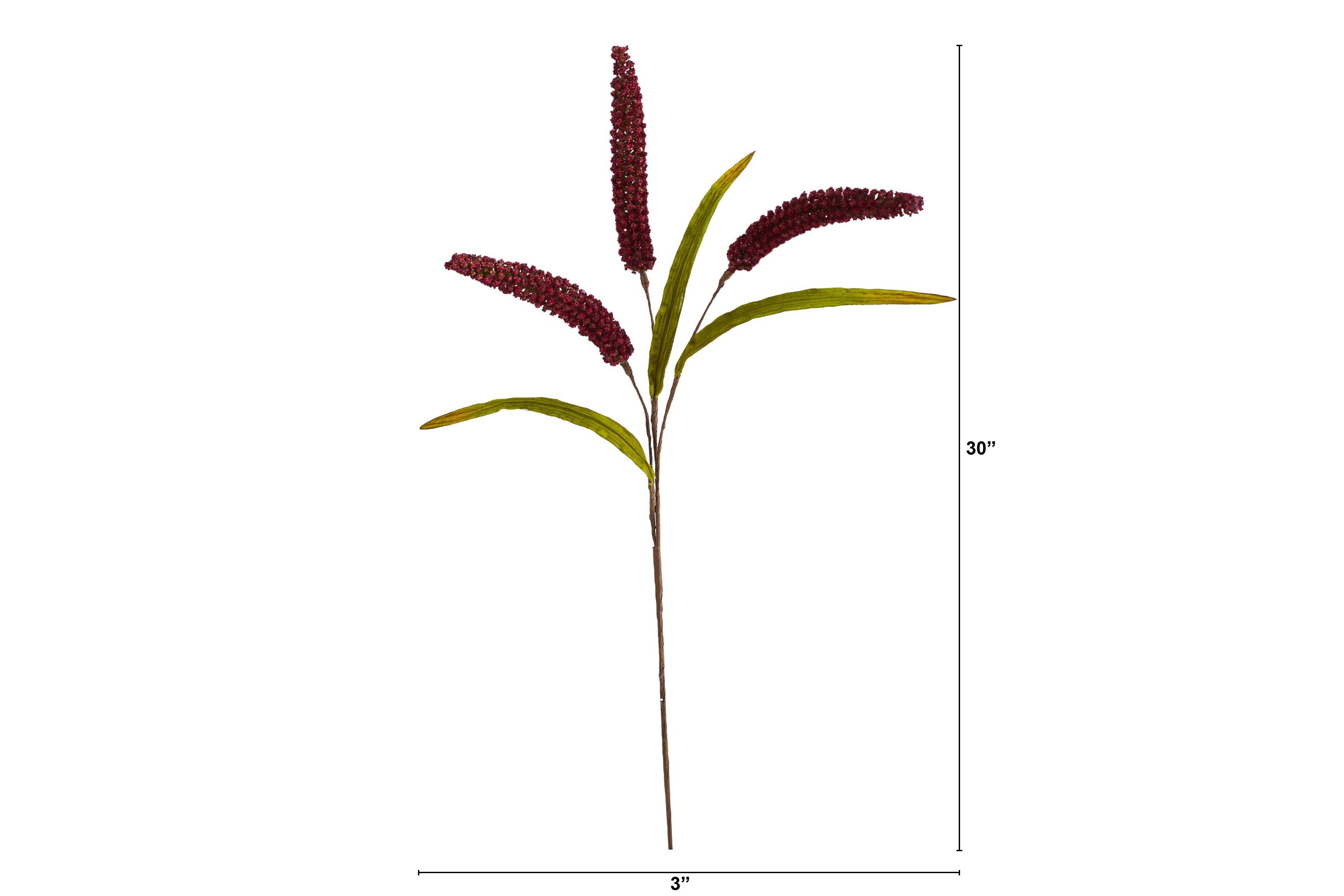 30-Inch Sorghum Harvest Artificial Flower (Set of 12)