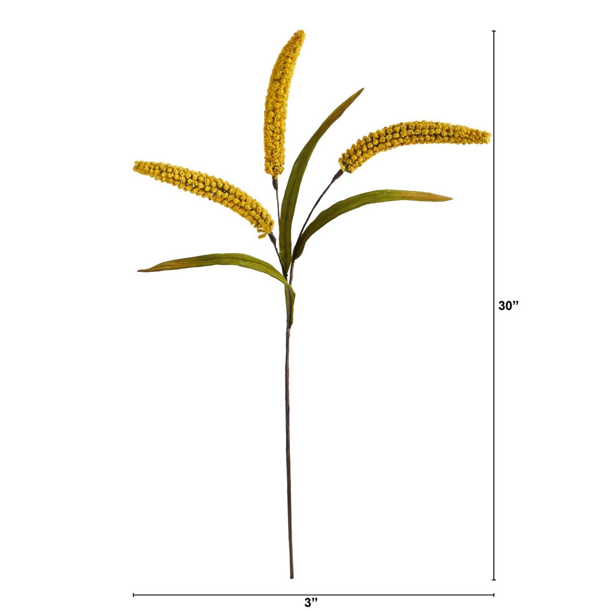 30-Inch Sorghum Harvest Artificial Flower (Set of 12)