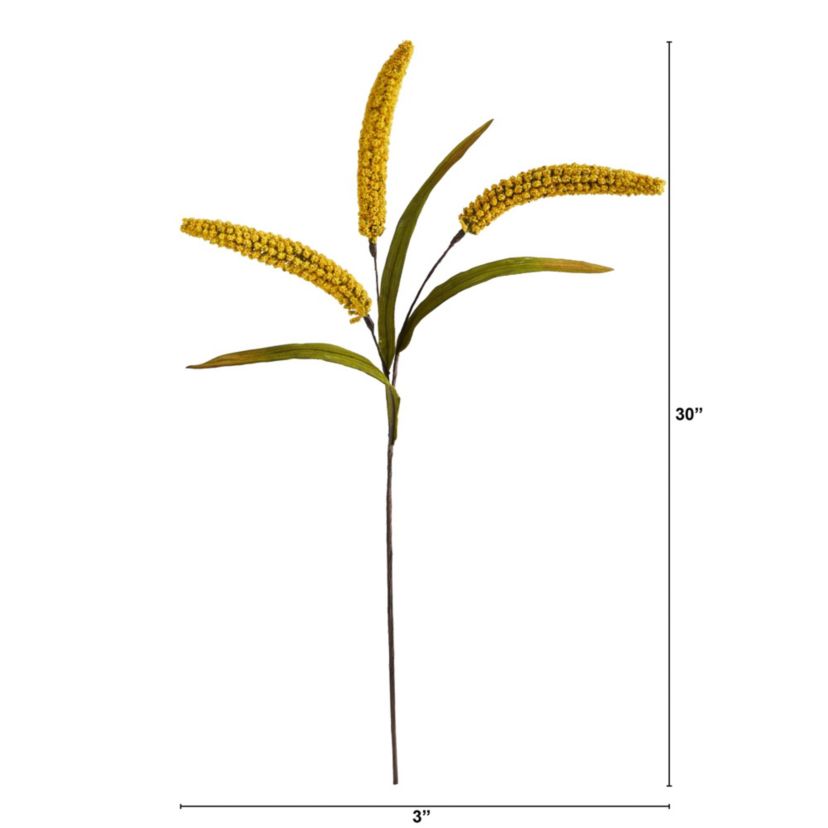 30-Inch Sorghum Harvest Artificial Flower (Set of 12)
