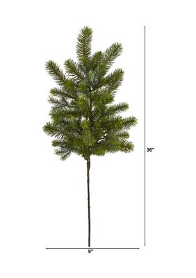 36 Inch Pine Artificial Stems - Set of 4 