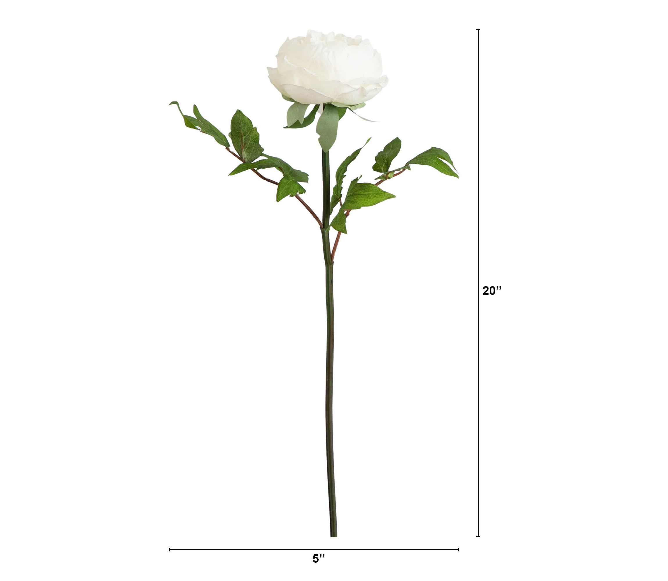 20in. Artificial Peony Flower Stems, Set of 3