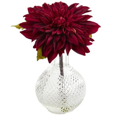 Dahlia with Decorative Vase (Set of 3)