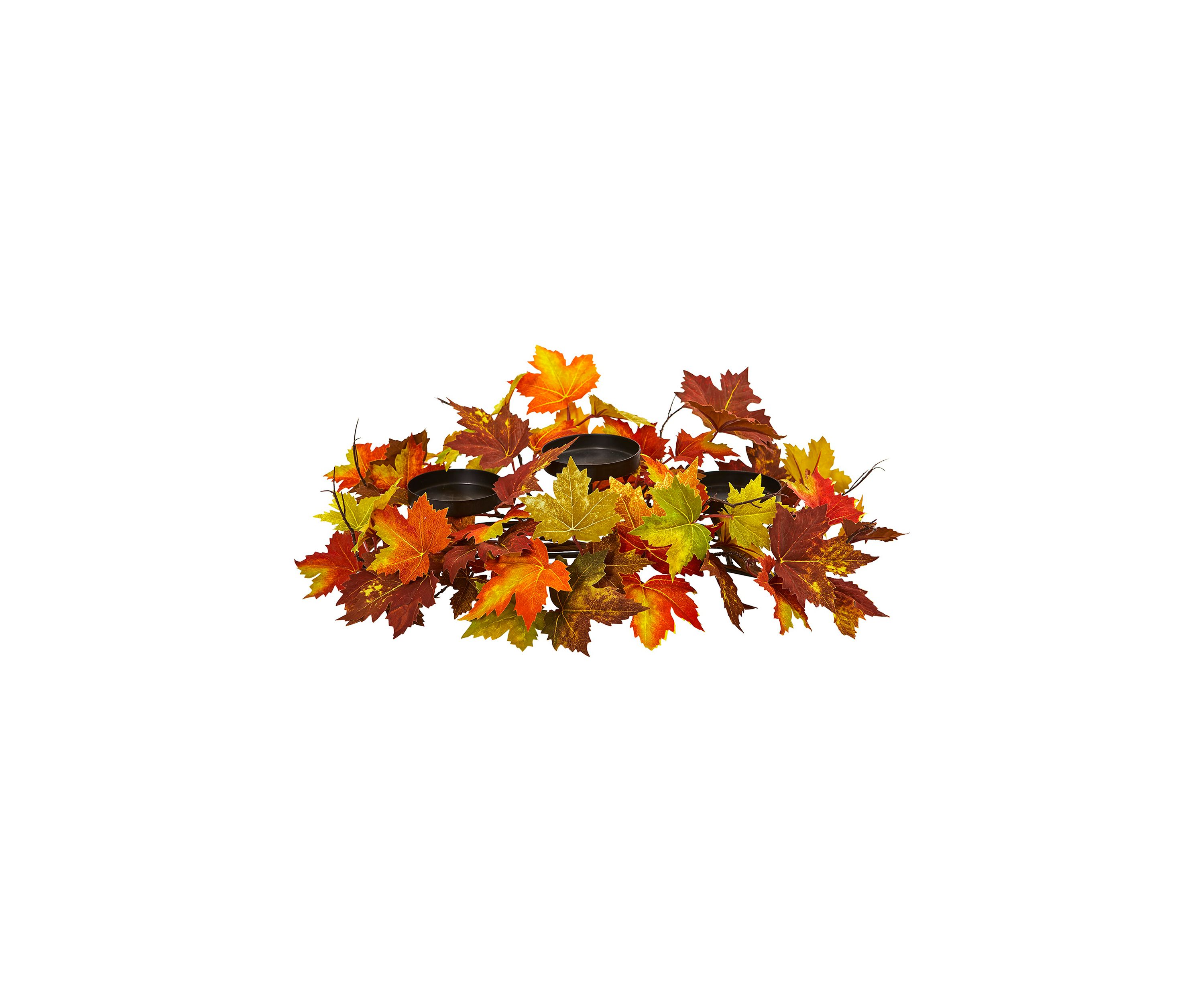 Maple Leaf Artificial Arrangement Candelabrum