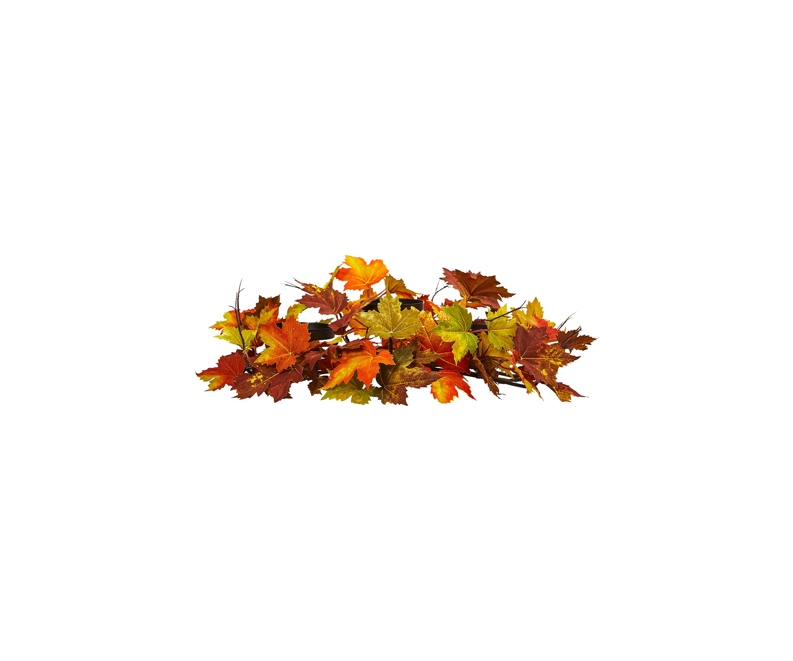Maple Leaf Artificial Arrangement Candelabrum