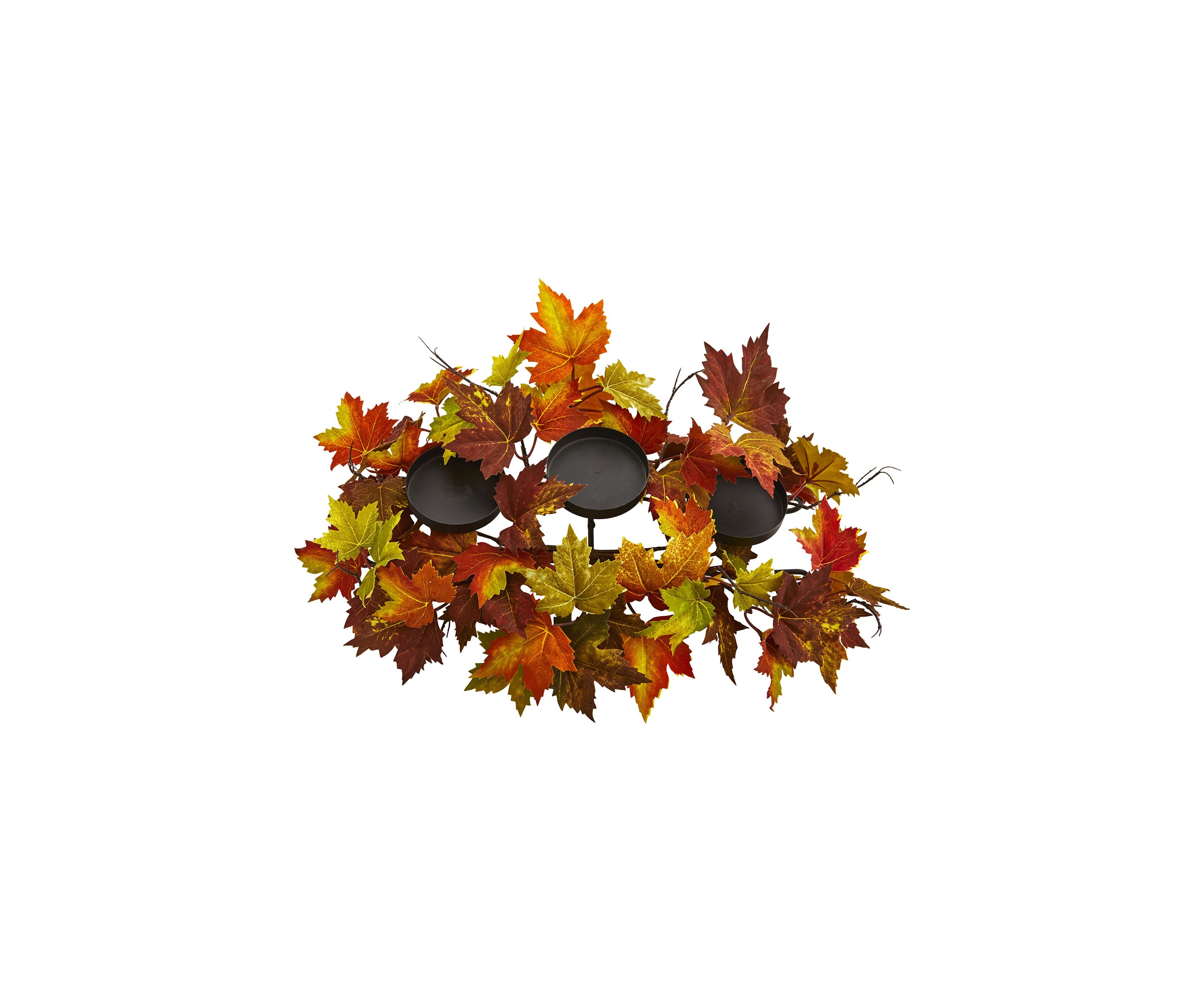 Maple Leaf Artificial Arrangement Candelabrum