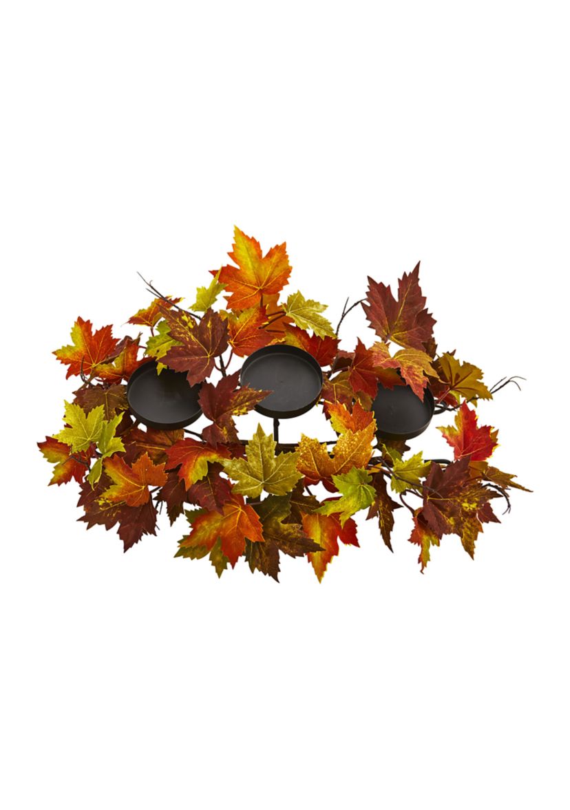 Maple Leaf Artificial Arrangement Candelabrum