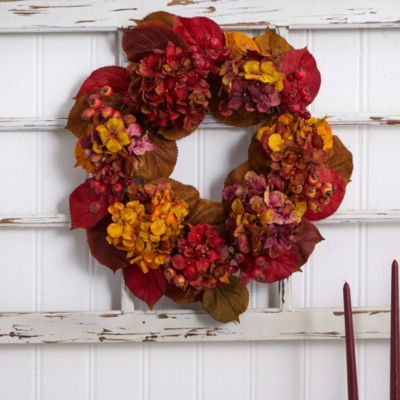 24-Inch Fall Hydrangea Wreath