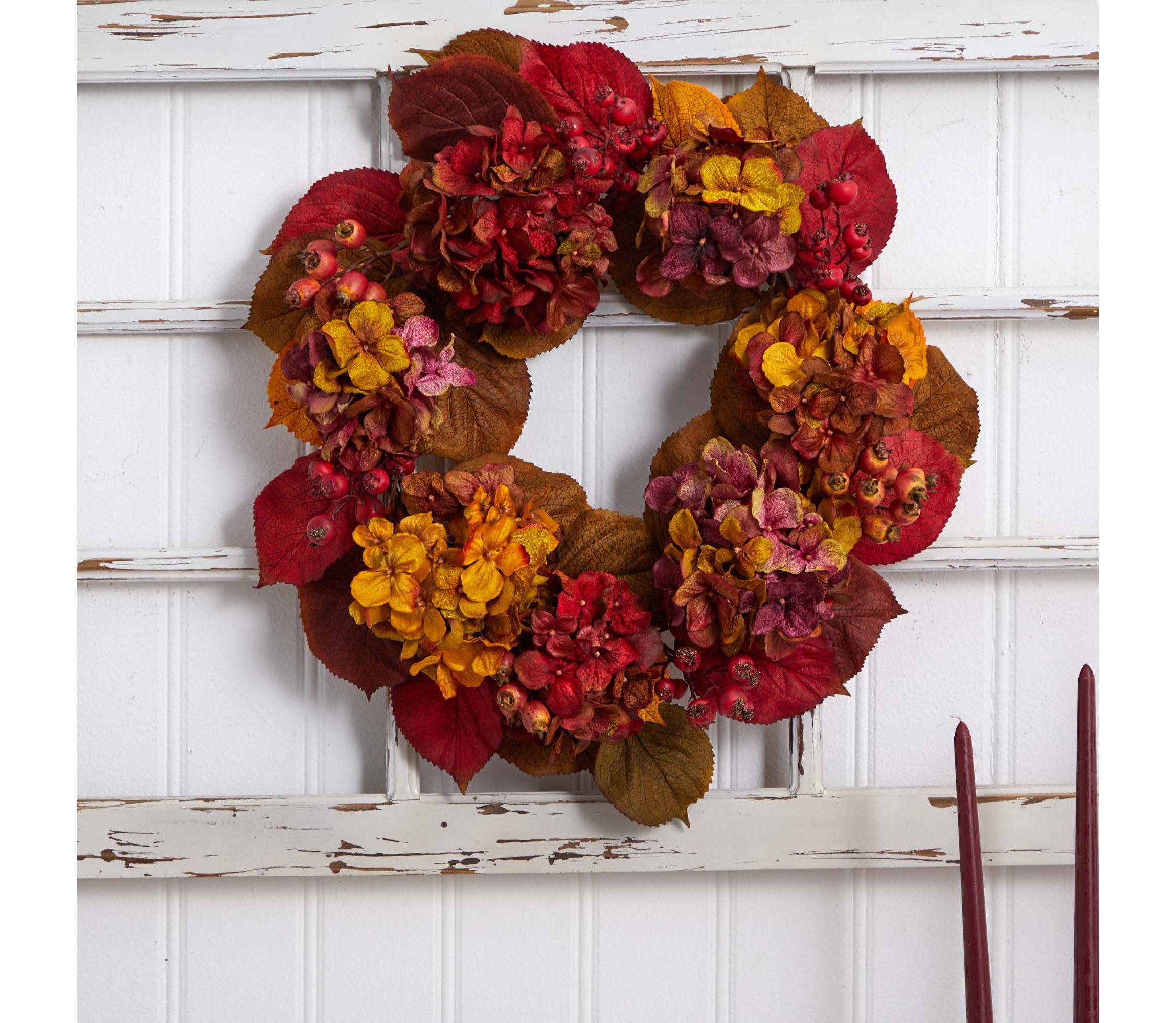 24-Inch Fall Hydrangea Wreath