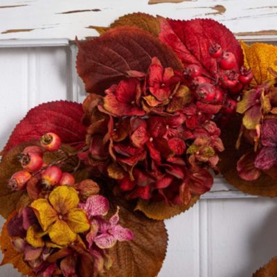 24-Inch Fall Hydrangea Wreath