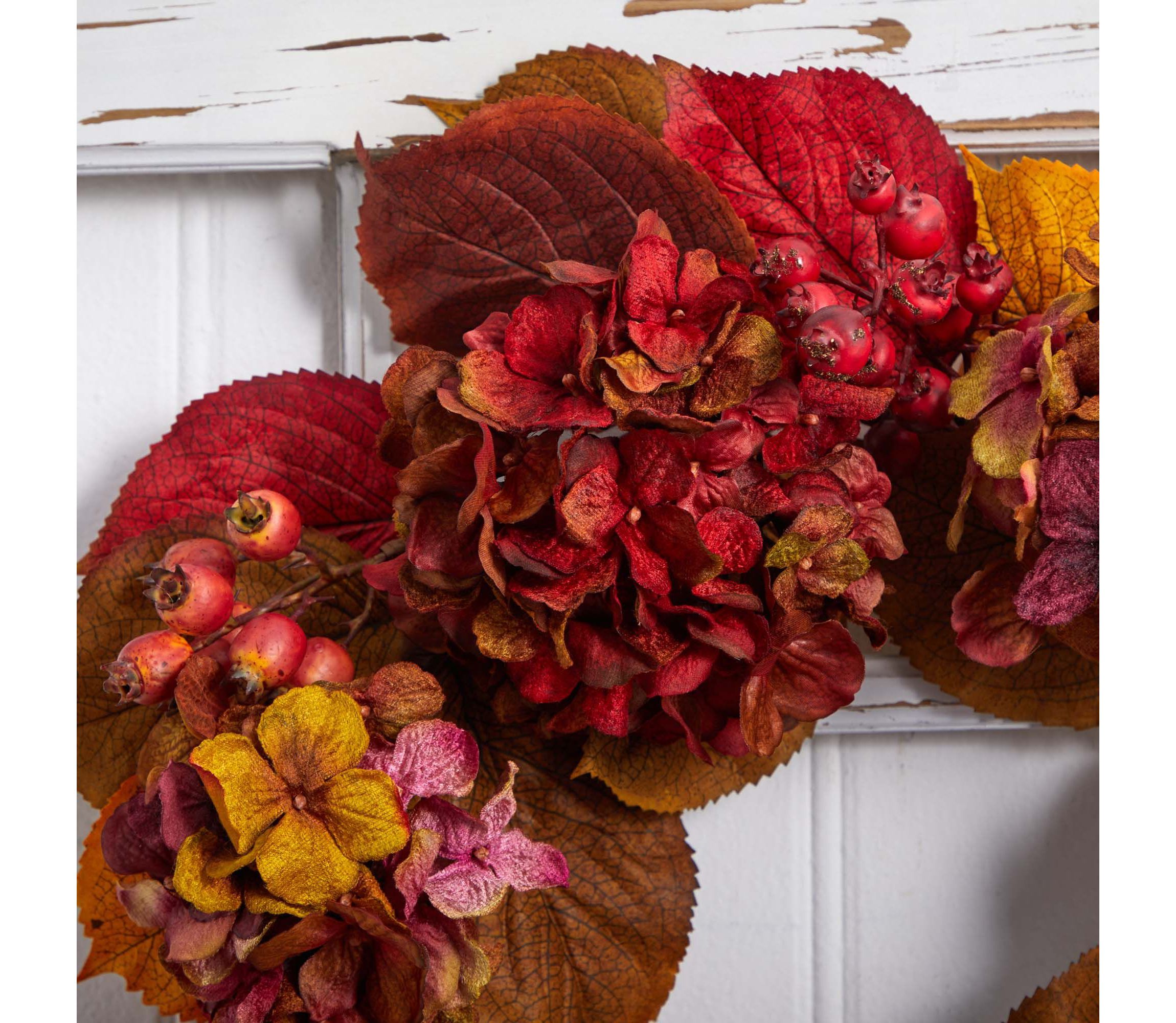 24-Inch Fall Hydrangea Wreath