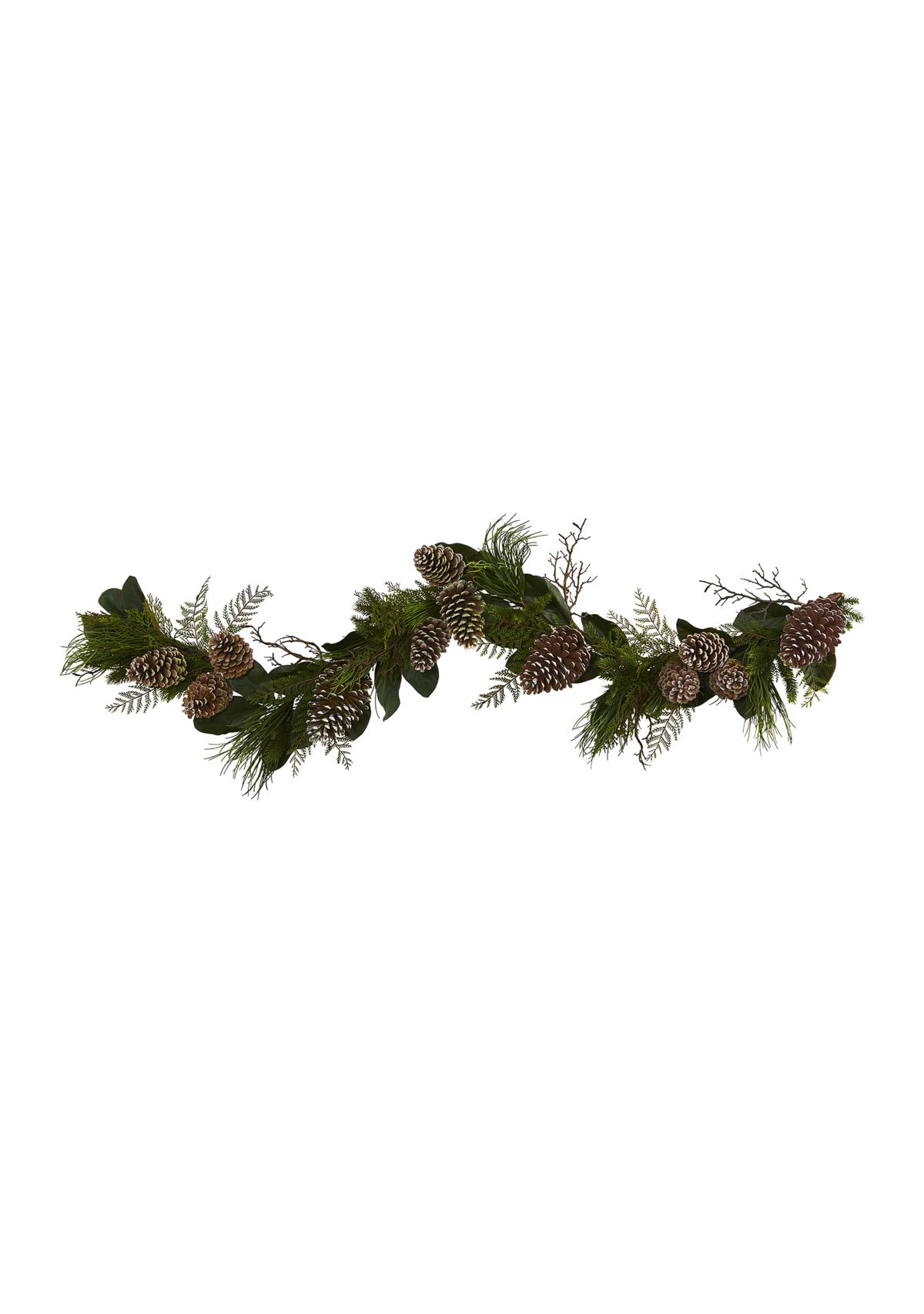 6 Pinecone and Pine Artificial Garland