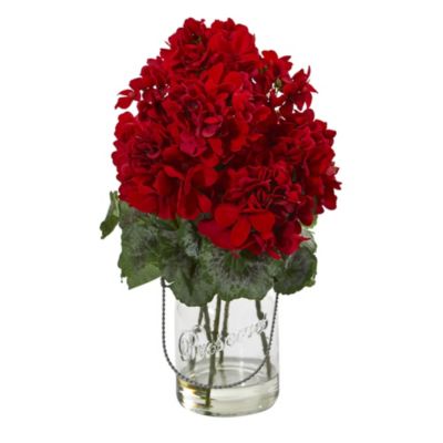 Geranium Artificial Arrangement (Set of 2)