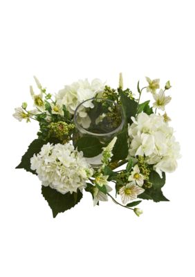 Hydrangea Artificial Arrangement Candelabrum