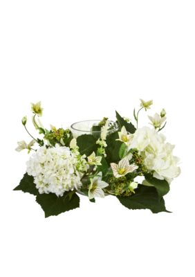 Hydrangea Artificial Arrangement Candelabrum