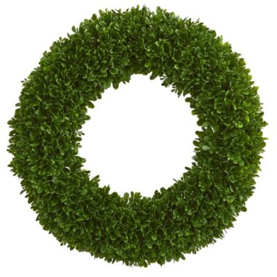 19.5-Inch Tea Leaf Wreath UV Resistant (Indoor/Outdoor)
