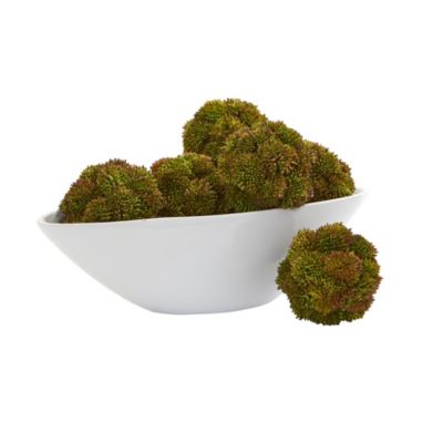 4-Inch Sedum Artificial Succulent Artificial Spheres (Set of 6)