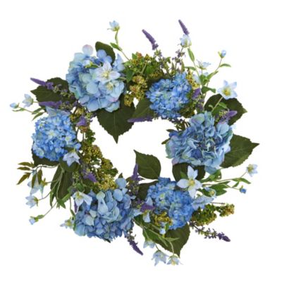 Nearly Natural 24-Inch Hydrangea Wreath