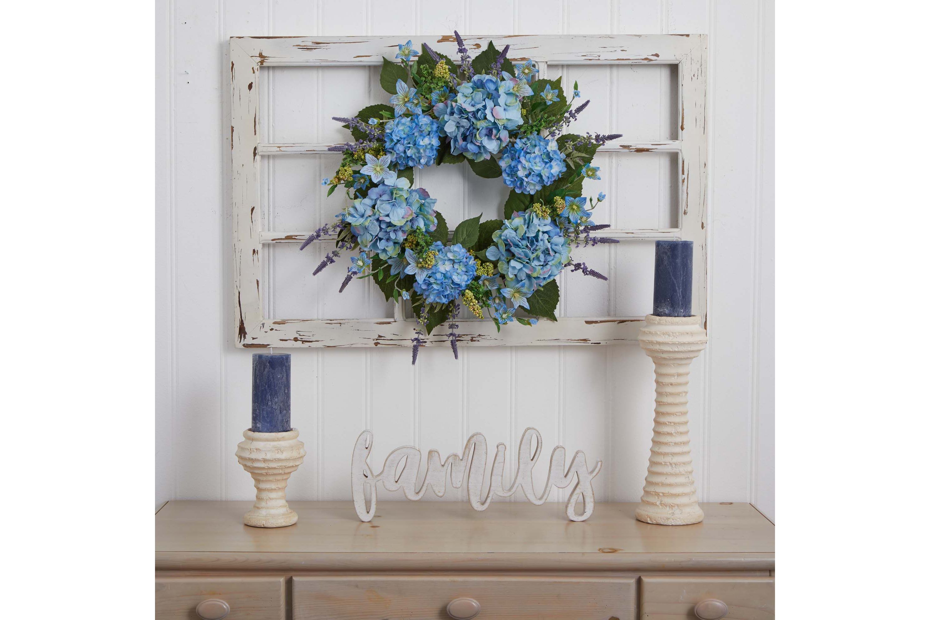 24-Inch Hydrangea Wreath