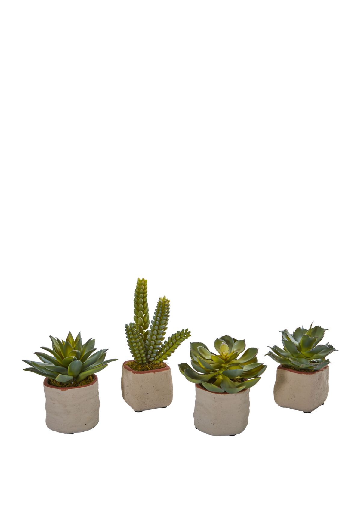 Set of 4 Mixed Succulent Artificial Plants