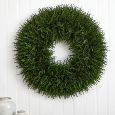 32-Inch Giant Cedar Artificial Wreath