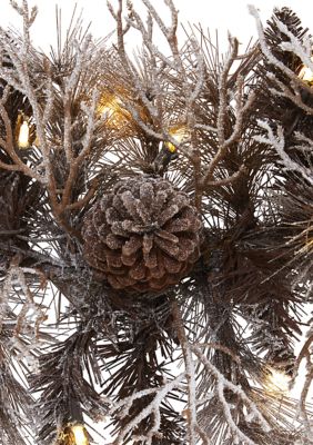 Flocked Christmas Garland