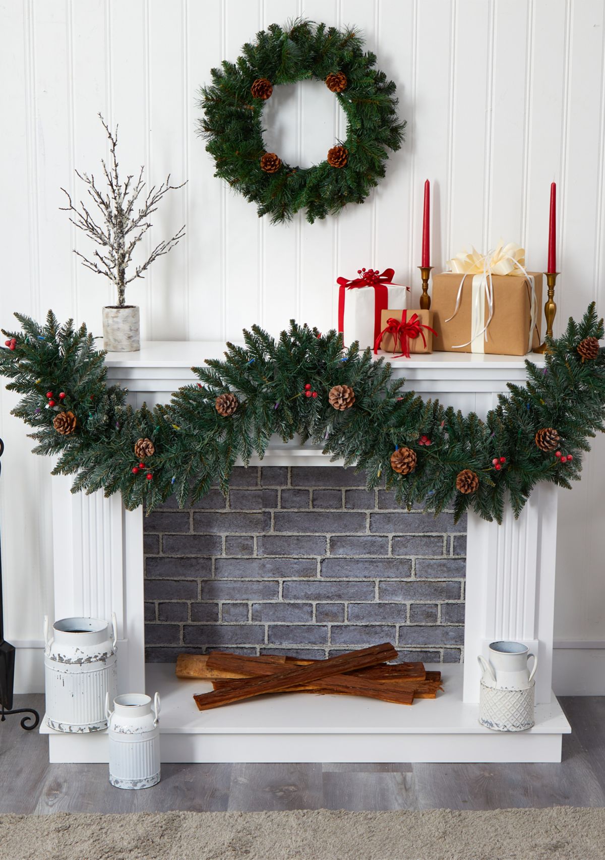 Snow Dusted Christmas Garland