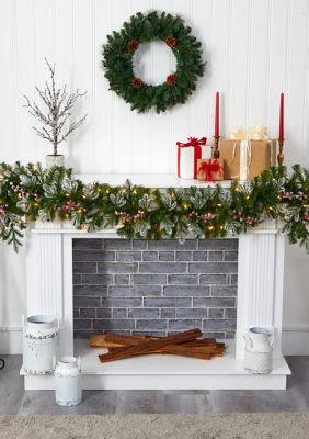 Snow Tipped Christmas Garland