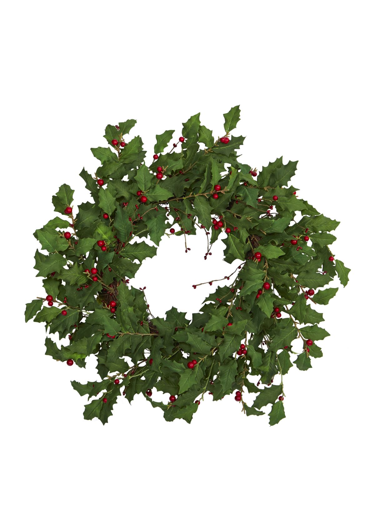 28 Inch Holly Berry Artificial Wreath
