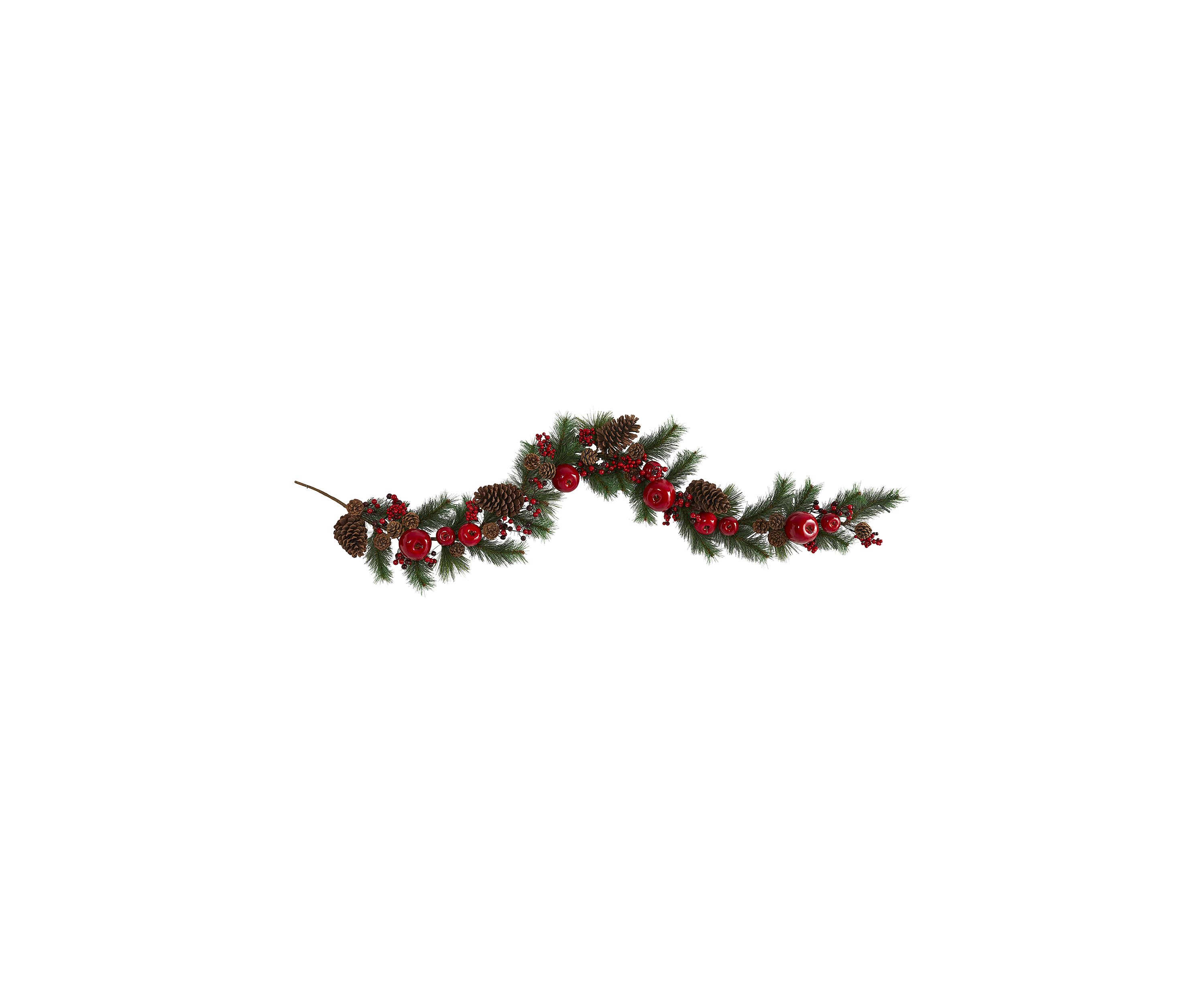 Apple Berries and Pinecone Garland