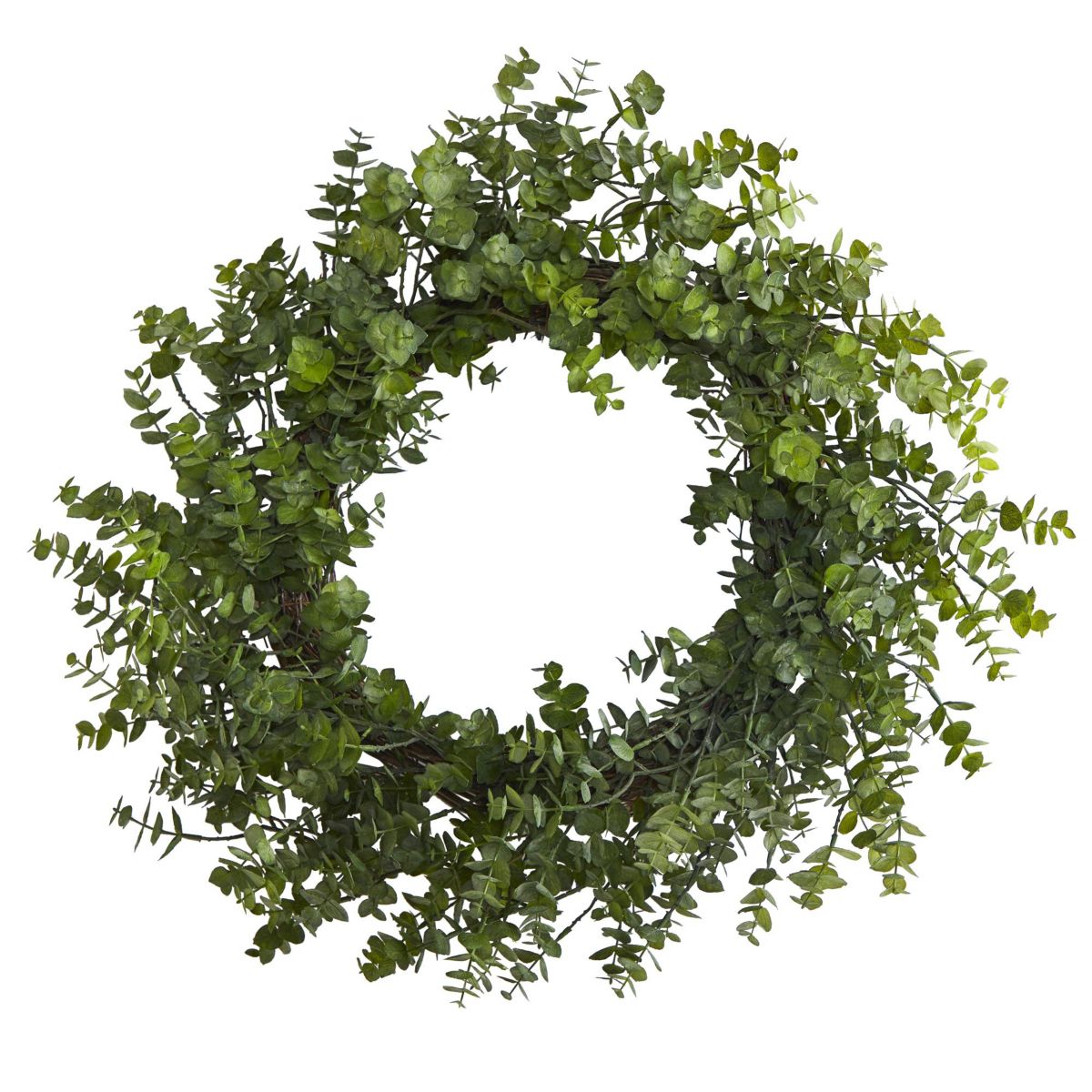 24-Inch Eucalyptus Artificial Wreath