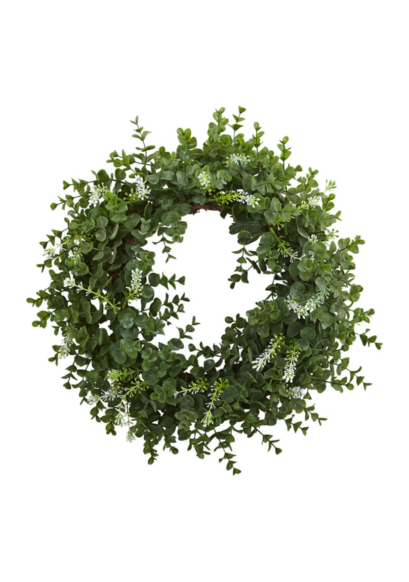 Eucalyptus Double Ring Wreath with Twig Base